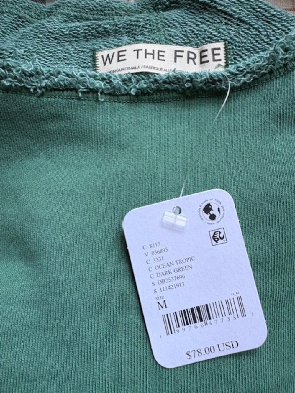 NWT We The Free To The East Pullover Dark Green - Picture 12 of 14